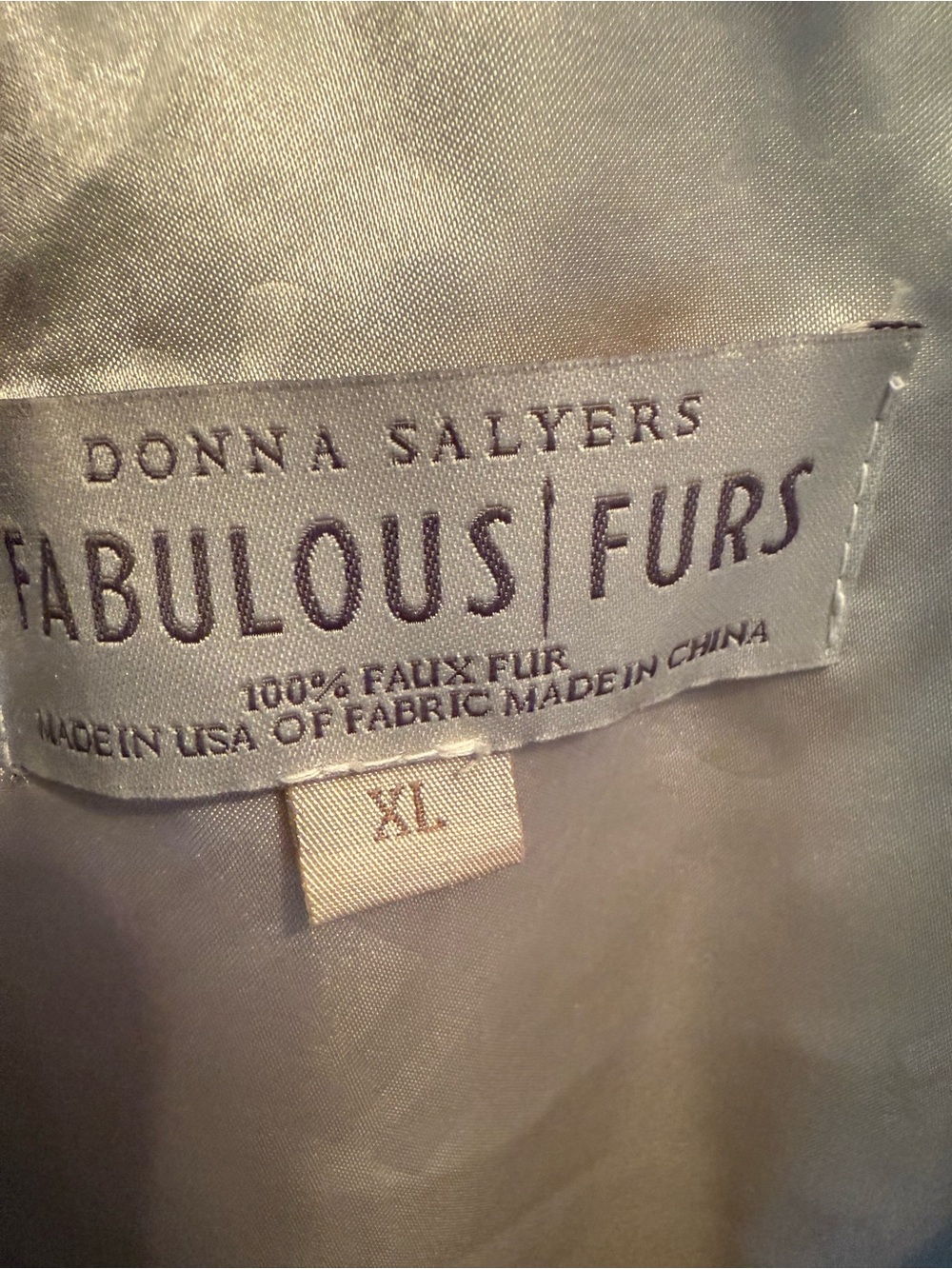 Donna Sawyers Fabulous Furs Women's Brown Leopard Faux Fur Vest size XL gorgeous - Picture 9 of 9